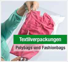 Textilverpackungen - Transparente Polybeutel speziell für Fashion. Auch für Amazon FBA geeignet